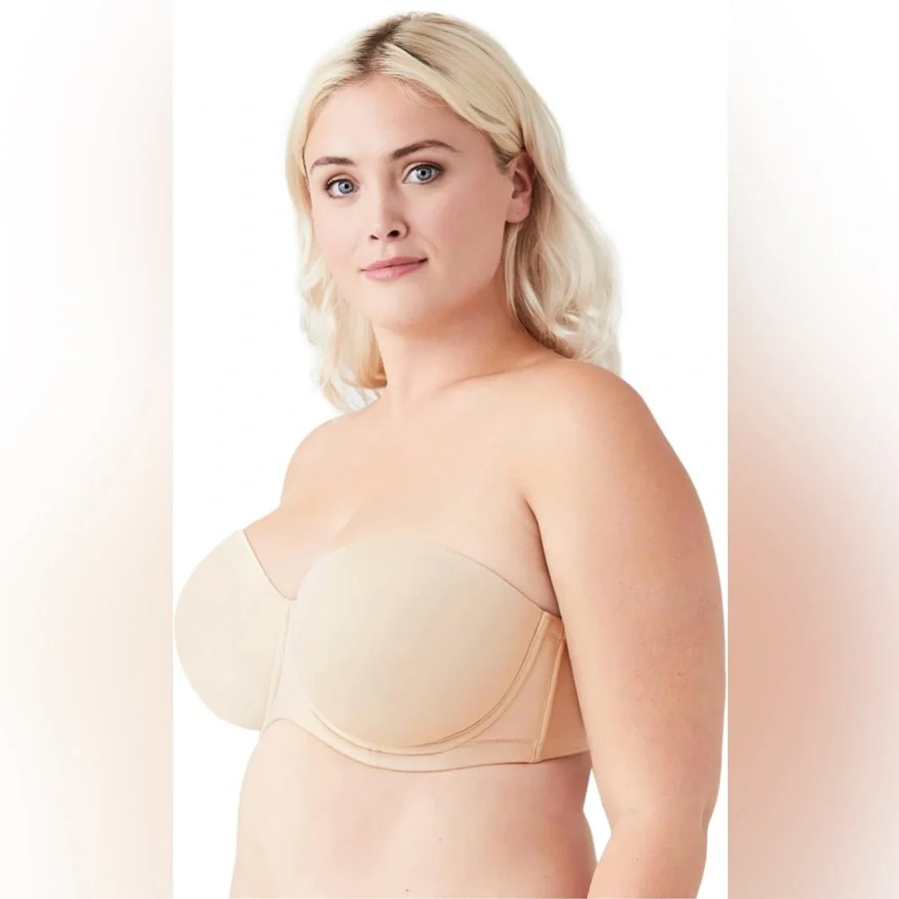 NWOT Wacoal Women's Red Carpet Strapless Bra Sand Size 34I Convertible 854119 - Picture 3 of 8